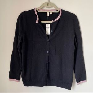 Crewneck Black Cardigan